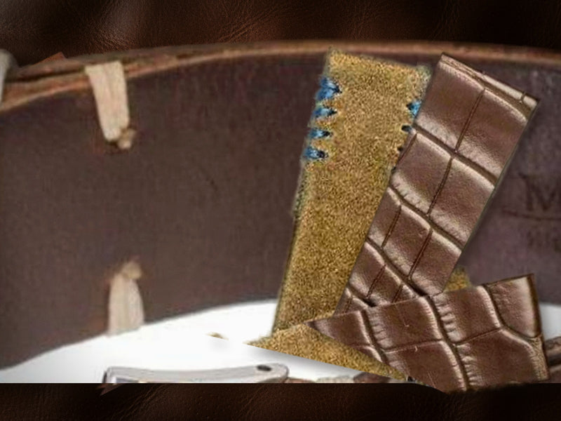 Collezione Cinturini Orologi Marrone — marrone, pellami diversi