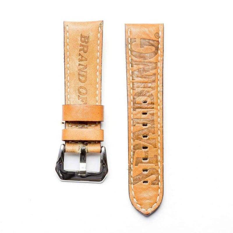 Baseball Leather Watch Strap - Limited Edition - Leather strap- Milano Straps