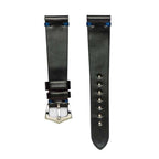 Black Blue Cordovan Leather Watch Strap - Leather strap- Milano Straps