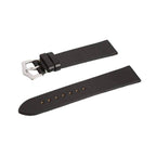 Black Cordovan Leather Watch Strap No Stitches - Leather strap- Milano Straps