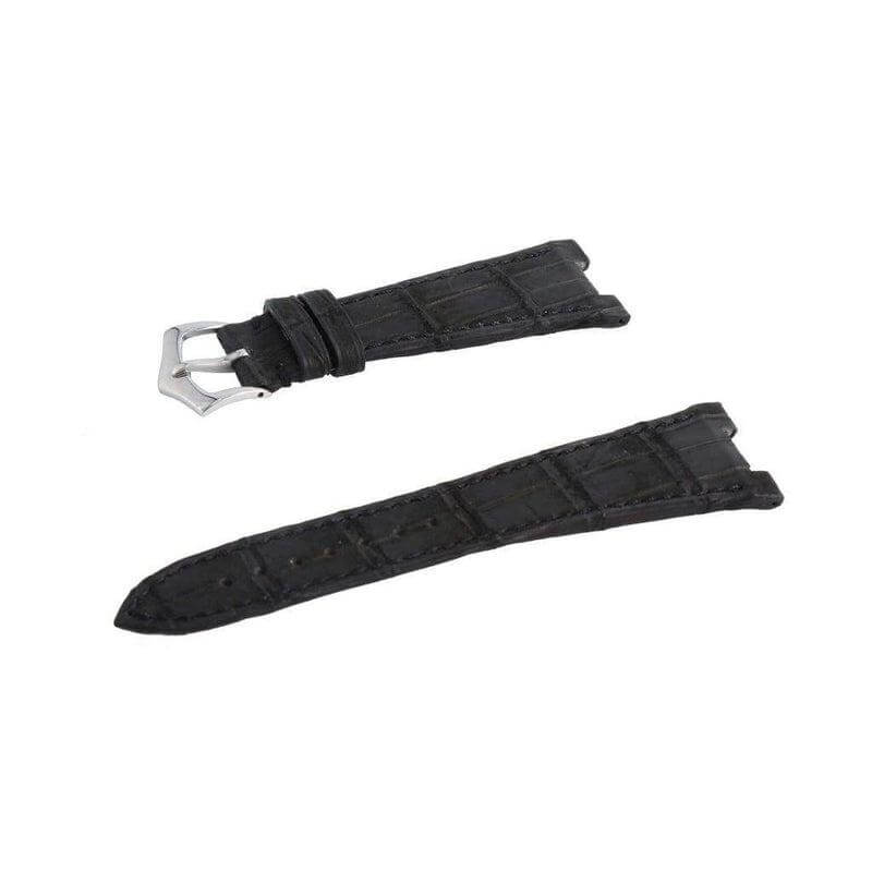 Black Nubuck Alligator Strap Patek Philippe Compatible - Alligator Strap- Milano Straps