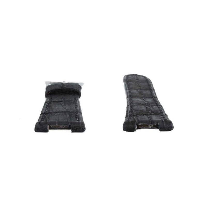 Black Nubuck Alligator Strap Patek Philippe Compatible - Alligator Strap- Milano Straps