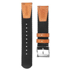 Black Two Piece Eco-Friendly Nylon Military Strap - Military Watch Strap- Milano Straps