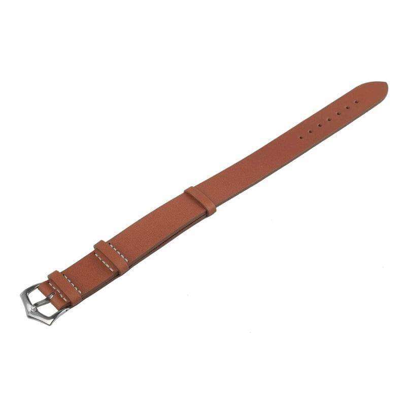 Brown Barenia Military Watch Strap - Military Watch Strap- Milano Straps