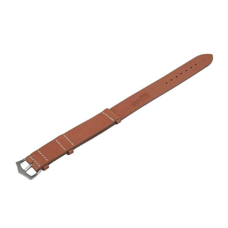 Brown Barenia Military Watch Strap - Military Watch Strap- Milano Straps