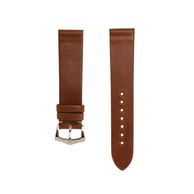 Brown Cordovan Leather  No Stitches Watch Strap - Leather strap- Milano Straps