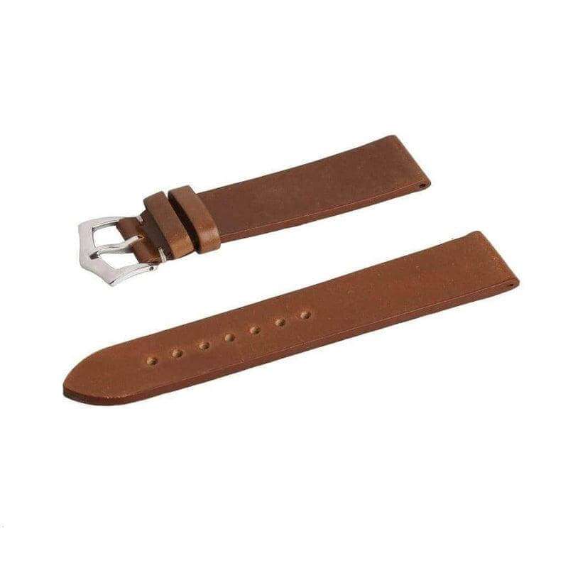 Brown Cordovan Leather  No Stitches Watch Strap - Leather strap- Milano Straps