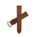 Cinturino in Shell Cordovan marrone senza cuciture 20mm fatto a mano — Milano Straps