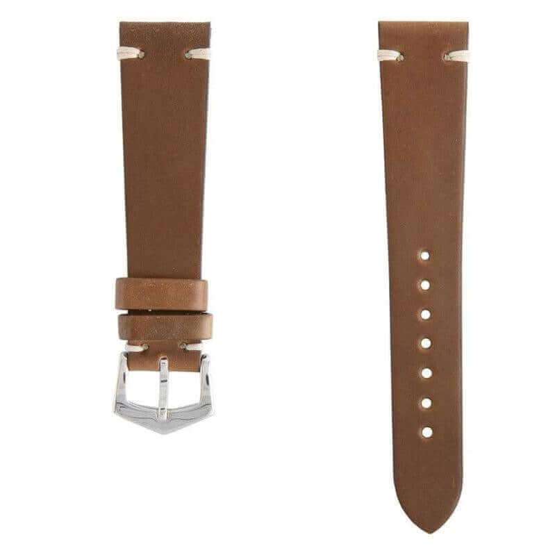 Brown Cordovan Leather Watch Strap - Leather strap- Milano Straps