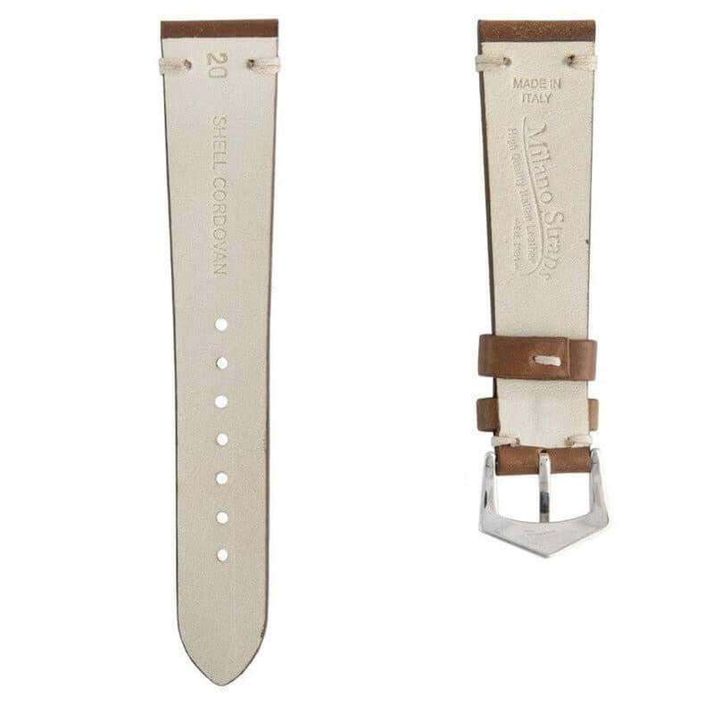 Brown Cordovan Leather Watch Strap - Leather strap- Milano Straps