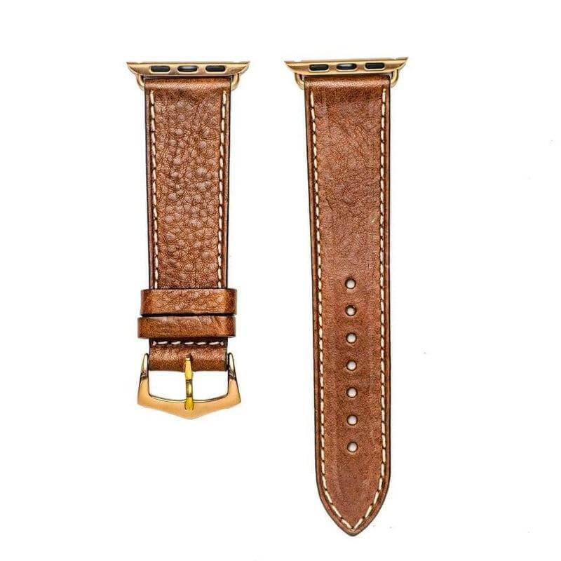 Brown Leather Apple Watch Band - Apple Watch Leather Straps- Milano Straps