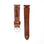 Brown Leather Vintage Watch Strap - Brown - Leather strap- Milano Straps