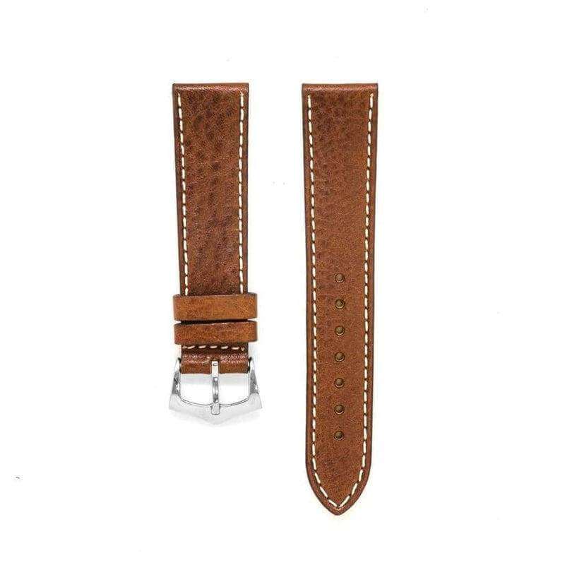 Brown Leather Watch Strap - Marrone - Leather strap- Milano Straps