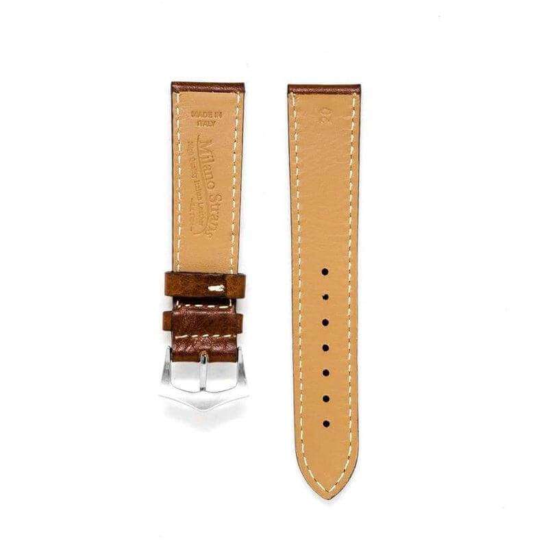 Brown Leather Watch Strap - Marrone - Leather strap- Milano Straps