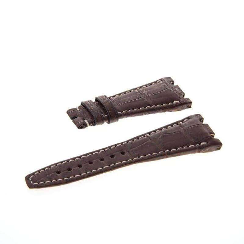 Brown Matt Genuine Alligator Watch Strap Audemars Piguet Compatible - Alligator Strap- Milano Straps