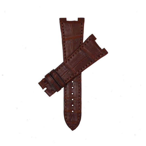Cinturino alligatore matt marrone 26/18mm artigianale compatibile Patek Philippe — Milano Straps
