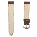 Brown Nabuck Leather Watch Strap - Leather strap- Milano Straps