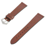 Brown Saffiano  Leather Tone Stitching  Watch Strap - Leather strap- Milano Straps