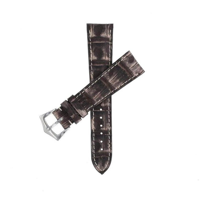 Cinturino alligatore cognac vintage 20mm Casati Milano — Milano Straps