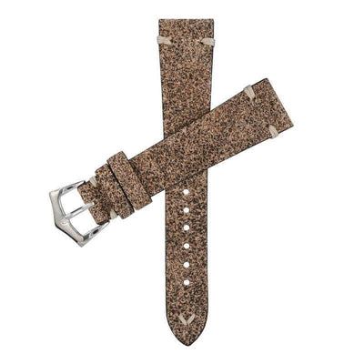 Cinturino pelle di spalla di cavallo vintage marrone 20mm edizione limitata — Milano Straps