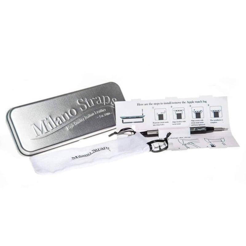 Camel Suede Watch Strap Tribal White stitches - Suede strap- Milano Straps