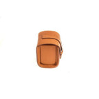 Travel case rettangolare in pelle Epsom marrone Casati Milano 8x10x7 cm — Milano Straps