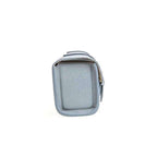 Travel case rettangolare in pelle Epsom grigia con 4 scomparti, 30x23x7 cm — Casati Milano per Milano Straps