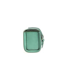 Travel case rettangolare in pelle Epsom verde Casati Milano — set tre pezzi artigianale Made in Italy