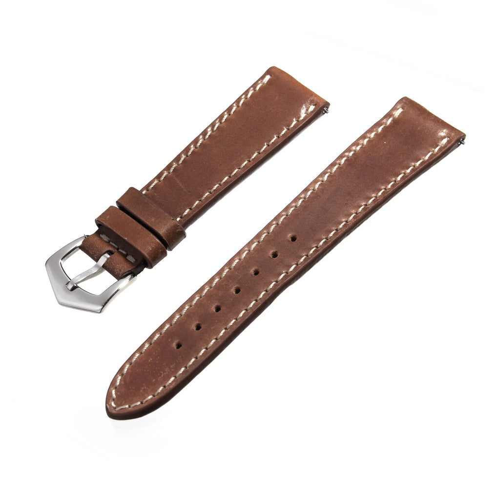 Schwarzes und rotes Cordovan-Armband