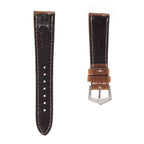 Schwarzes und rotes Cordovan-Armband