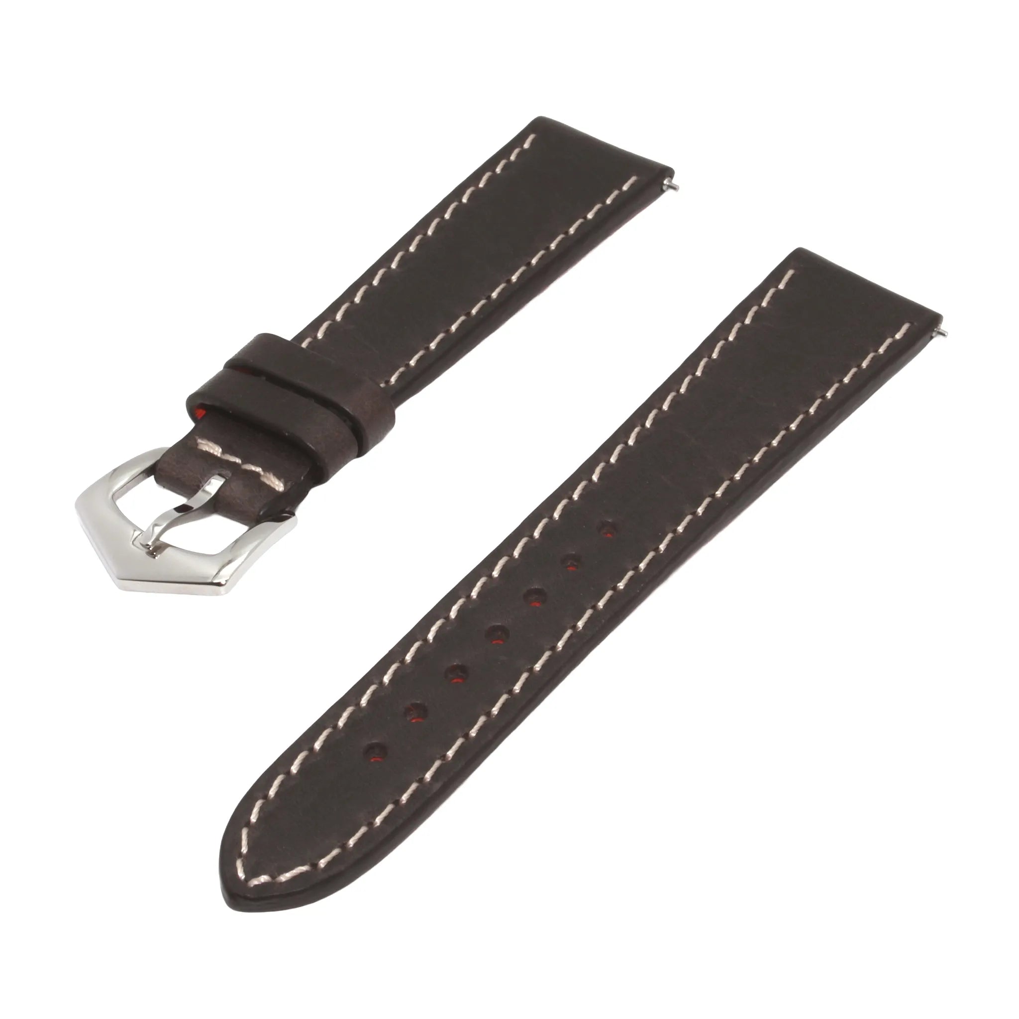 Schwarzes und rotes Cordovan-Armband