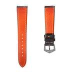 Schwarzes und rotes Cordovan-Armband
