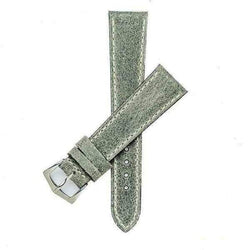 Cinturino vintage in vitello grigio 20mm cucito a mano — Milano Straps
