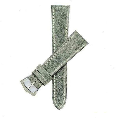 Cinturino vintage in vitello grigio 20mm cucito a mano — Milano Straps