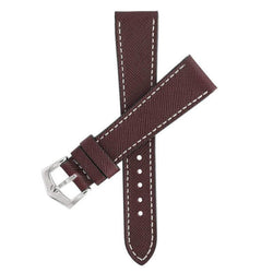 Cognacfarbenes Saffiano-Armband von Milano Straps