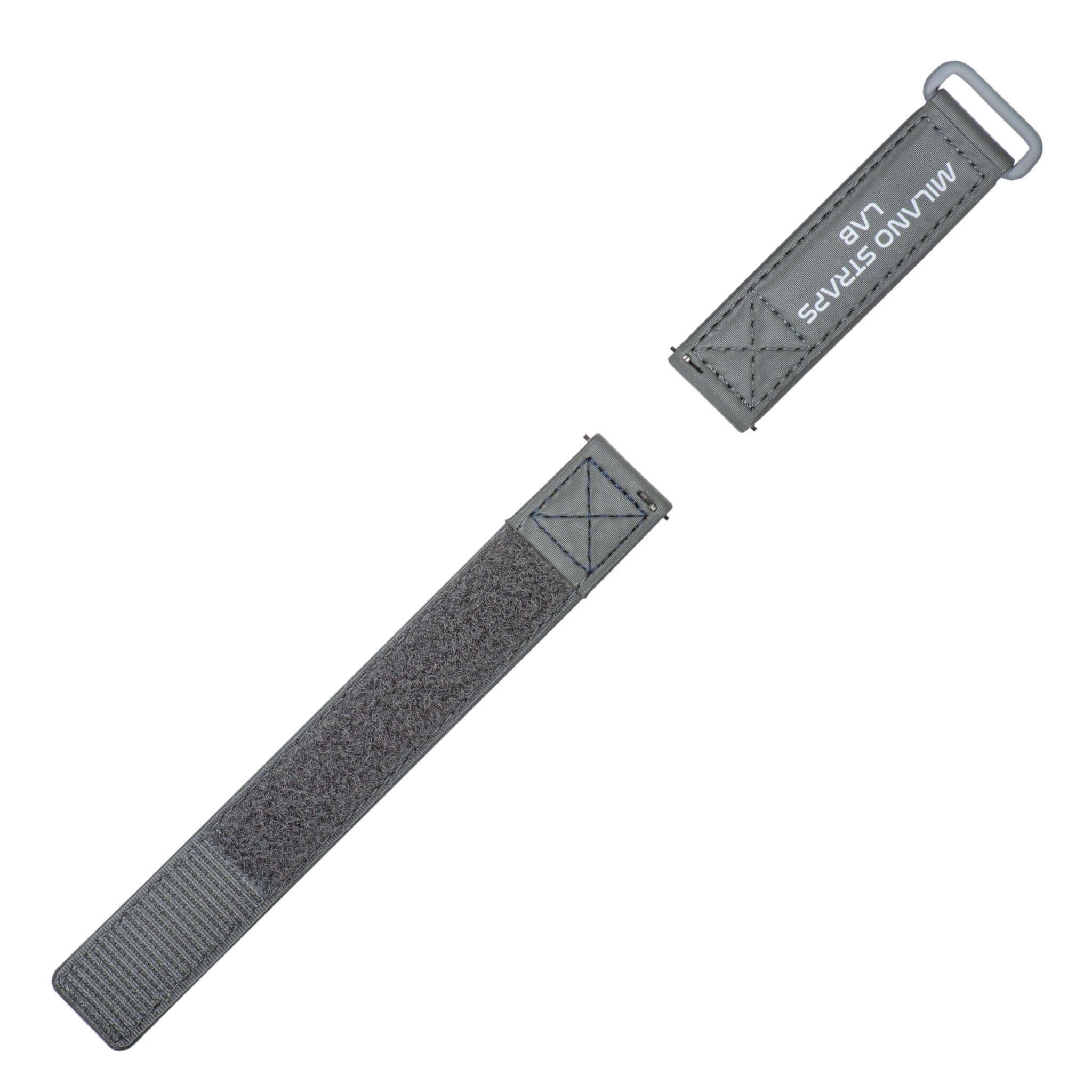Cinturino Velcro® Grigio 20mm - Compatibile Speed Master- Milano Straps