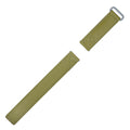 Cinturino orologio Velcro verde militare 20mm cuciture tono su tono design elegante discreto tessuto tecnico Made in Italy