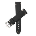 Cinturino Vintage in Pelle di Vitello Nero