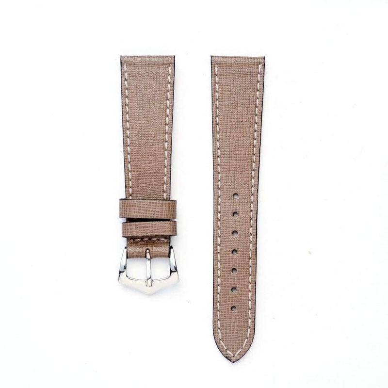 Milano Straps Cinturino saffiano Taupe da 18 a 24mm