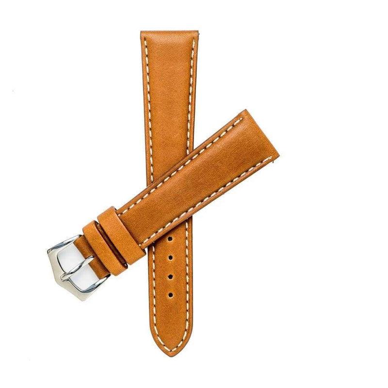 Cognac leather strap 18mm — Milano Straps (4/5)