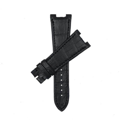 Cinturino alligatore blu notte opaco 26×18mm fatto a mano per Patek Philippe Nautilus — Milano Straps