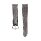Best Dark Brown Saffiano Leather Watch Strap - Leather strap- Milano Straps