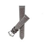 Best Dark Brown Saffiano Leather Watch Strap - Leather strap- Milano Straps