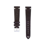 Dark Brown Suede Vintage Leather Watch Strap - Leather strap- Milano Straps
