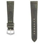 Dark Green Crazy Horse Leather Watch Strap - Leather strap- Milano Straps