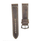 Dark Green Italian Leather Watch Strap - Leather strap- Milano Straps