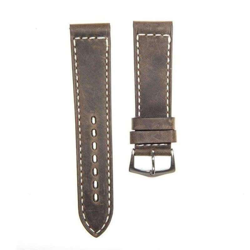 Dark Green Italian Leather Watch Strap - Leather strap- Milano Straps