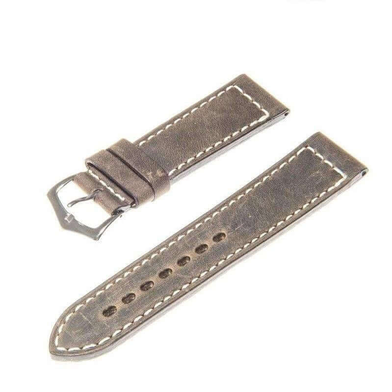 Dark Green Italian Leather Watch Strap - Leather strap- Milano Straps