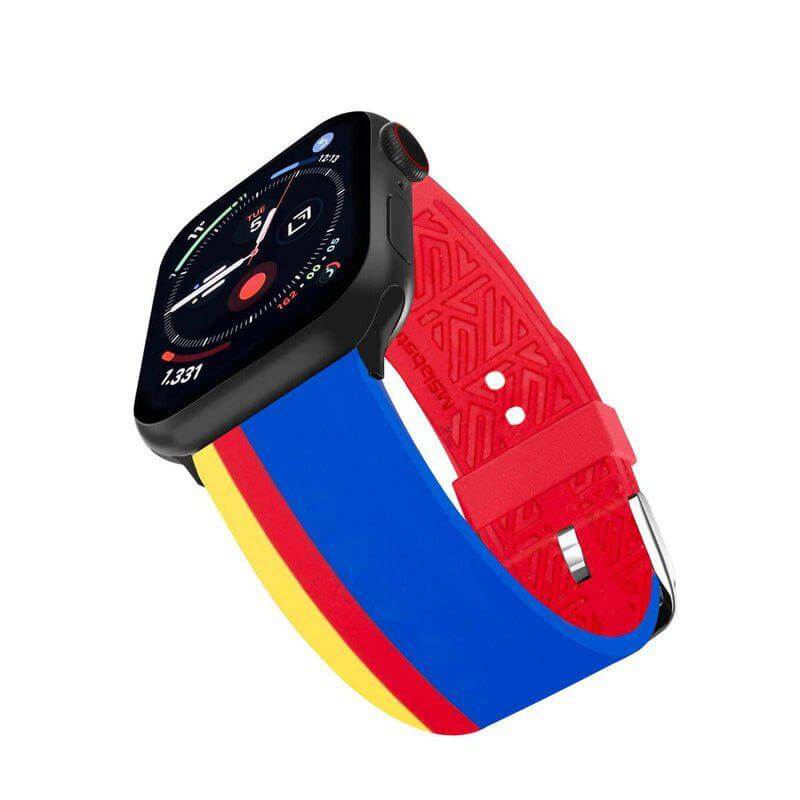 Cinturino Apple Watch in bio rubber blu biodegradabile per uso outdoor e sport — Milano Straps