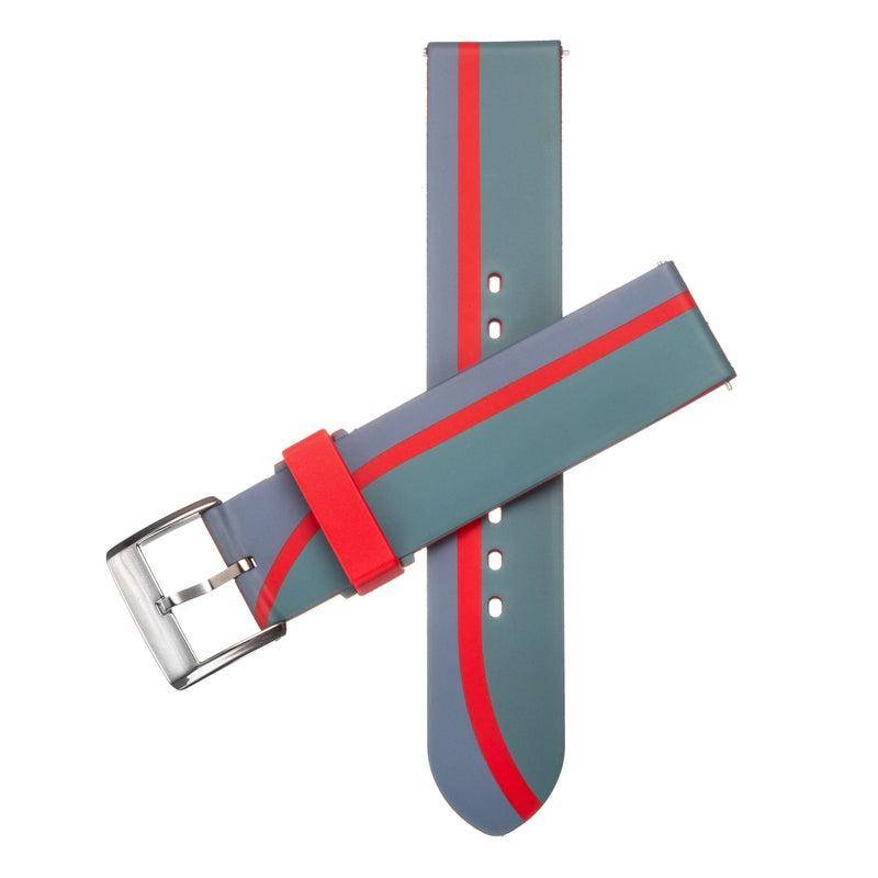 Cinturino Apple Watch in bio rubber rosso biodegradabile Made in Italy — Milano Straps